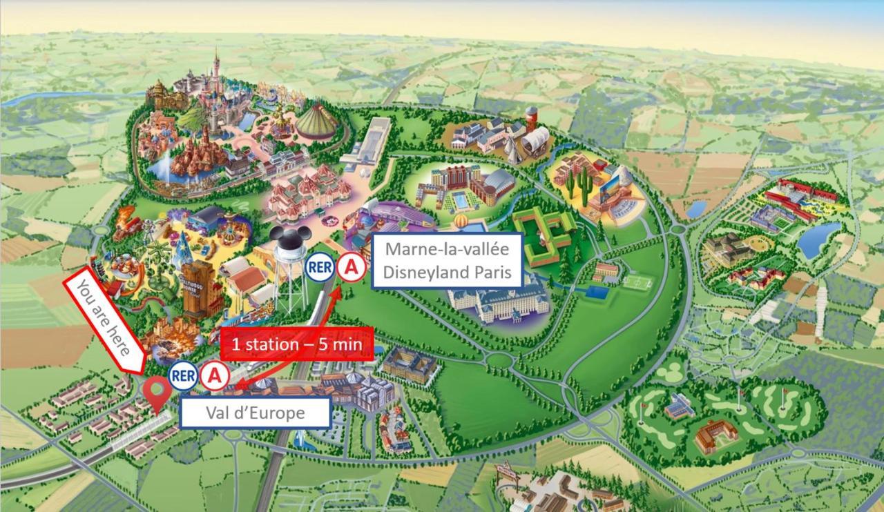 Studio Art - Shopping Center And Train Station 500M - Disneyland Paris 5Min Montévrain Dış mekan fotoğraf